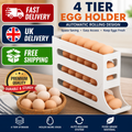 4-Tier Rolldown Refrigeretor Egg Dispenser Auto Rolling Egg Holder Storage Rack