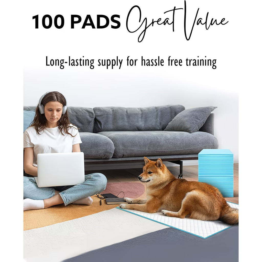 50 Pack Puppy Training Pads 56x56cm – Super Absorbent Leak-Proof Dog Pee Pads for Puppies & Pets