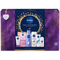 NIVEA Feel Pampered Gift Set – 6 Piece Women's Skincare & Body Care Collection Gift Box