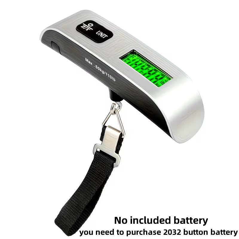 Digital Luggage Scale 50KG – Portable Electronic Hanging Scale for Travel, Parcels, Fishing & Baggage Weighing