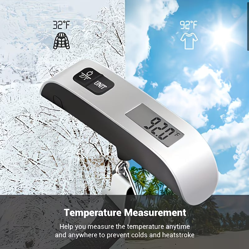 Digital Luggage Scale 50KG – Portable Electronic Hanging Scale for Travel, Parcels, Fishing & Baggage Weighing