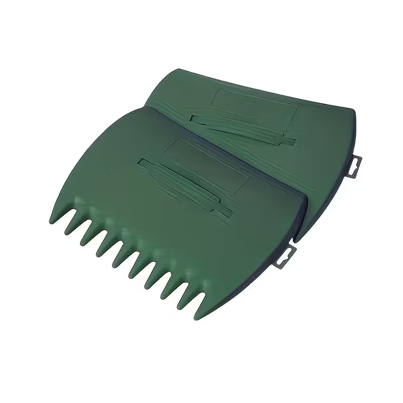 2PCS Leaf Scoops Hand Rakes – Large Garden Grabbers for Leaves, Grass Clippings & Yard Debris