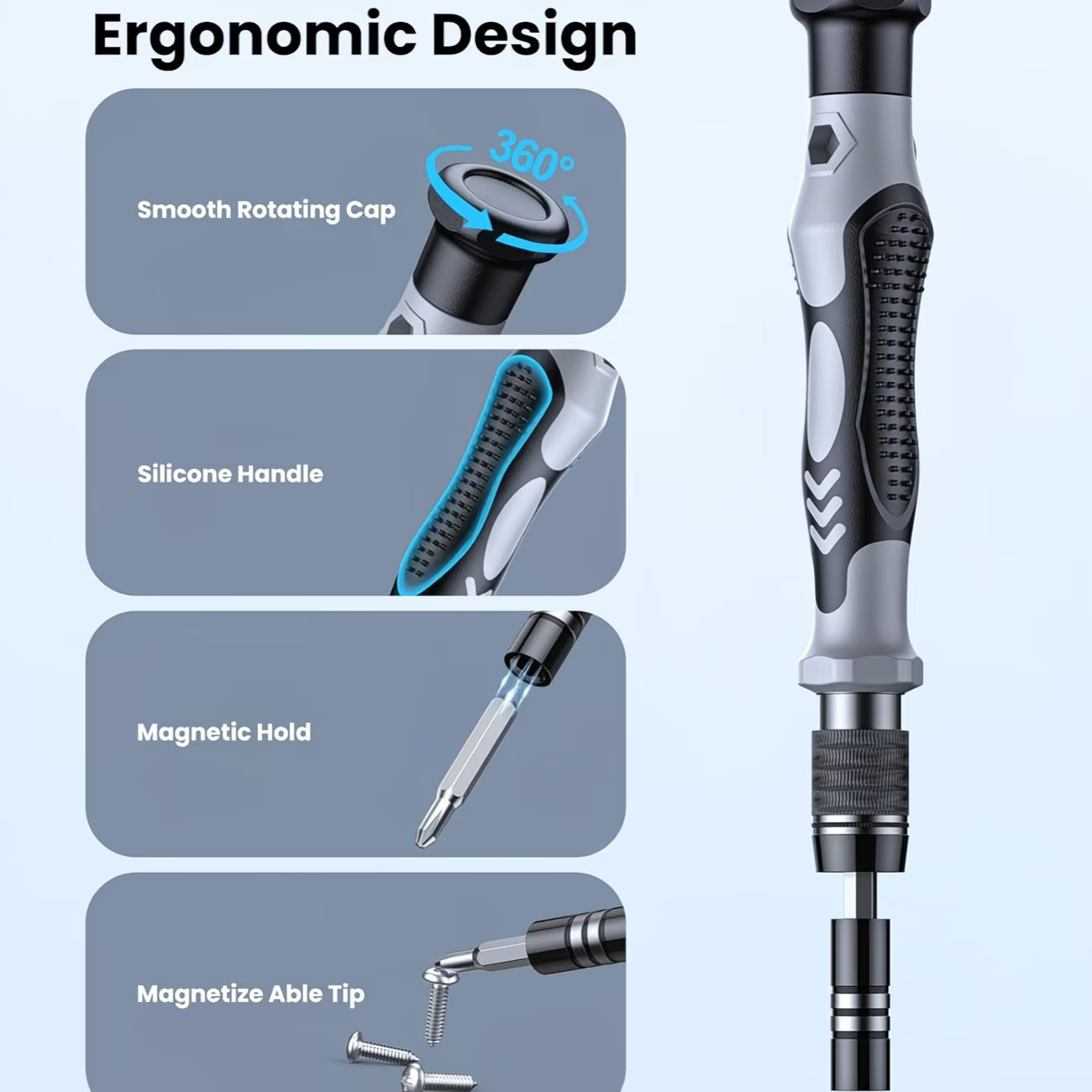 116-in-1 Precision Magnetic Screwdriver Set – Professional Repair Tool Kit for Electronics, Laptops, Phones, Watches & Game Consoles