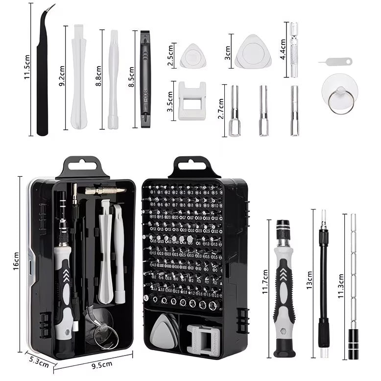 116-in-1 Precision Magnetic Screwdriver Set – Professional Repair Tool Kit for Electronics, Laptops, Phones, Watches & Game Consoles