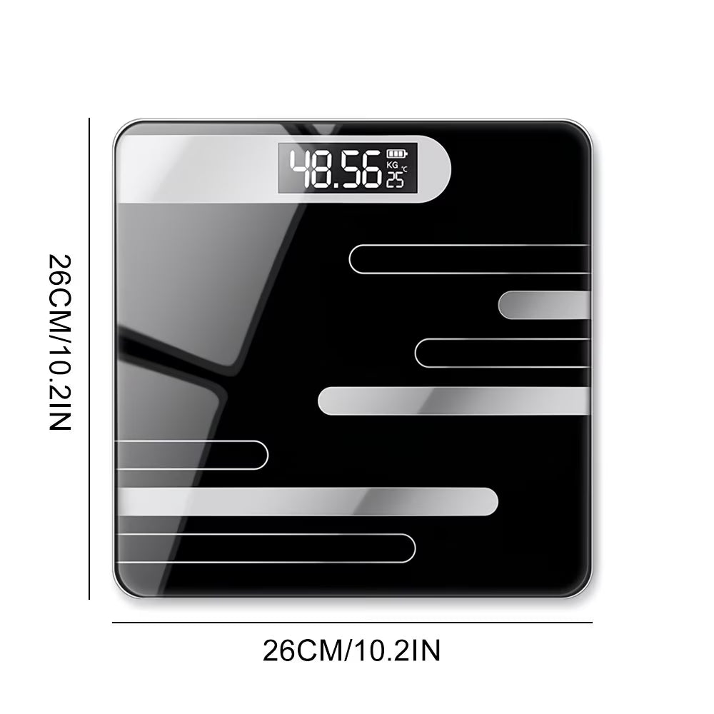Digital Bathroom Scale 180KG/400LB – High Precision Body Weight Scale with Large LED Display & Tempered Glass Platform